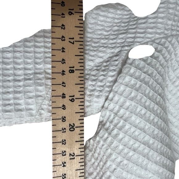 Dialogue Womens Blazer Jacket white Textured QVC Lined s 100% cotton NWOT Size M - Picture 5 of 10